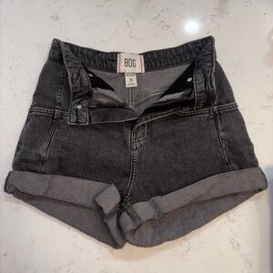 BDG Black Jean Shorts Distressed High-Waisted